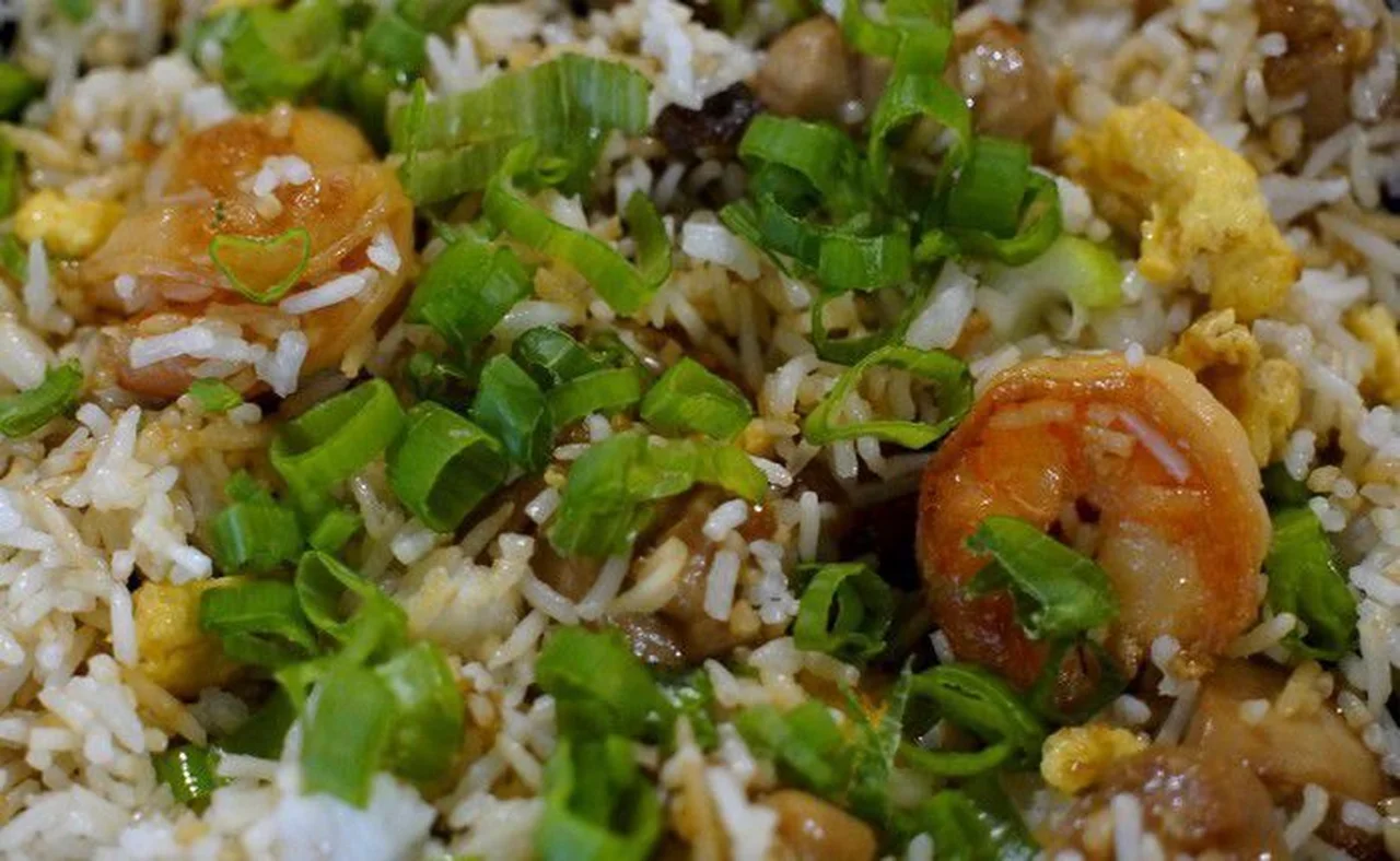 Riz cantonais aux crevettes