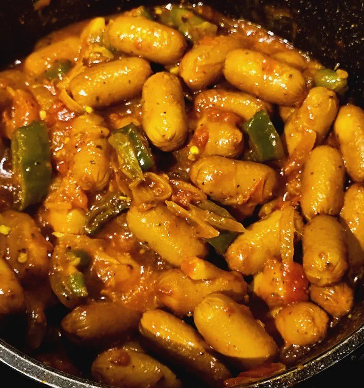 Rougail saucisse cocktail de la Réunion