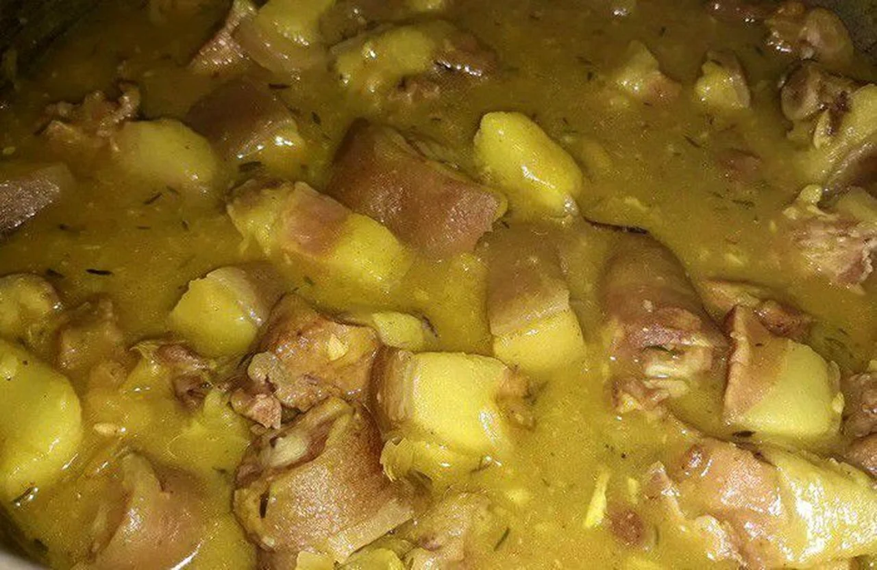 Salé dan pois de la Réunion