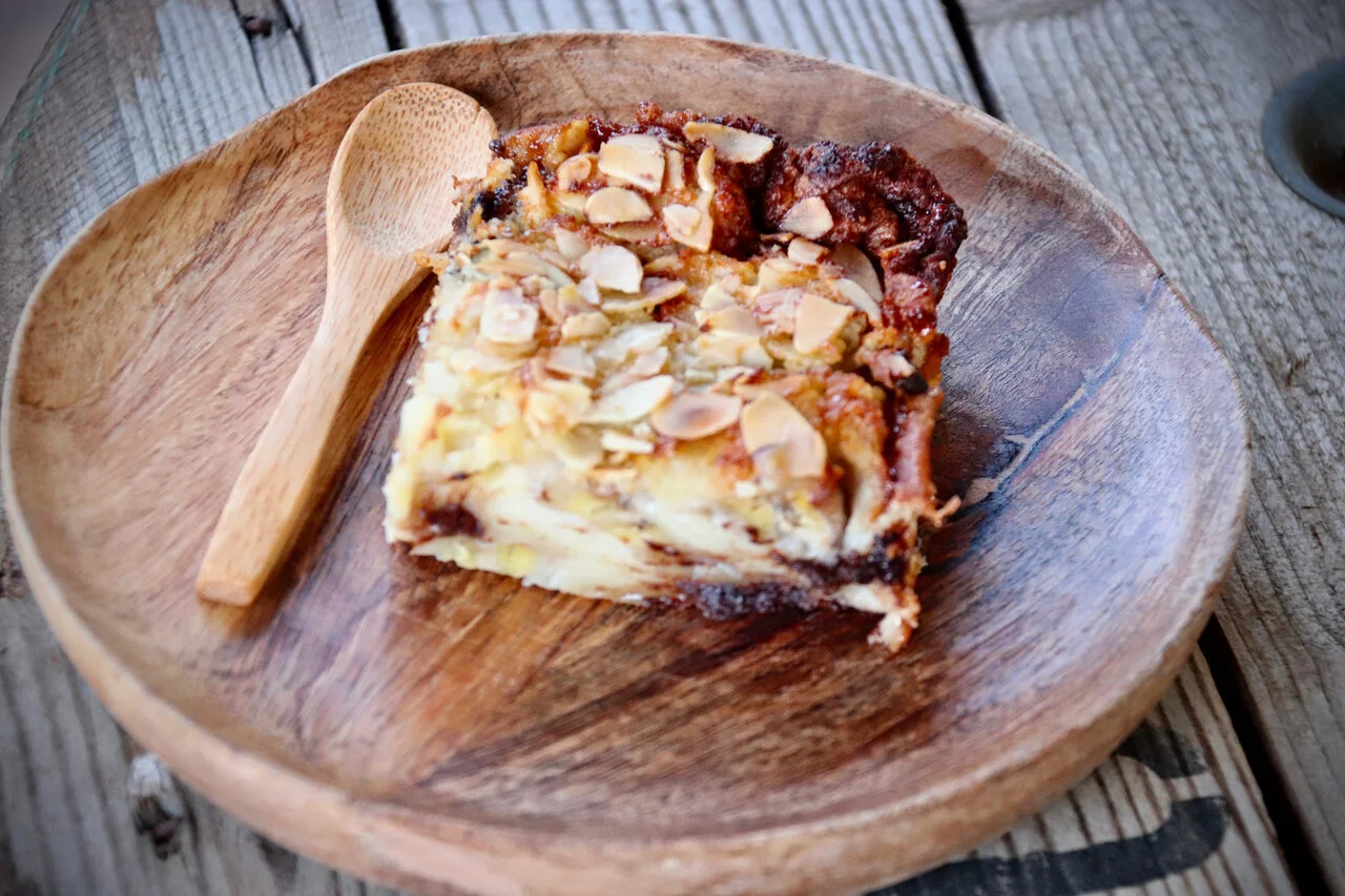 Clafoutis banane chocolat