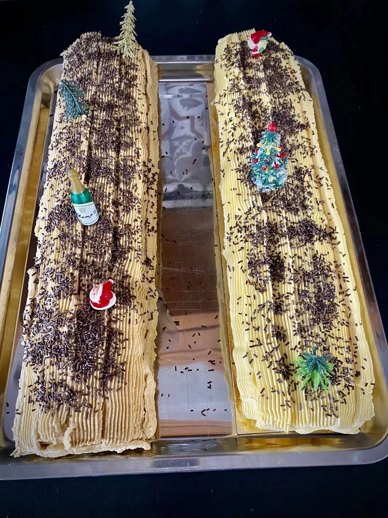 Madeleine à bûche de mon papa