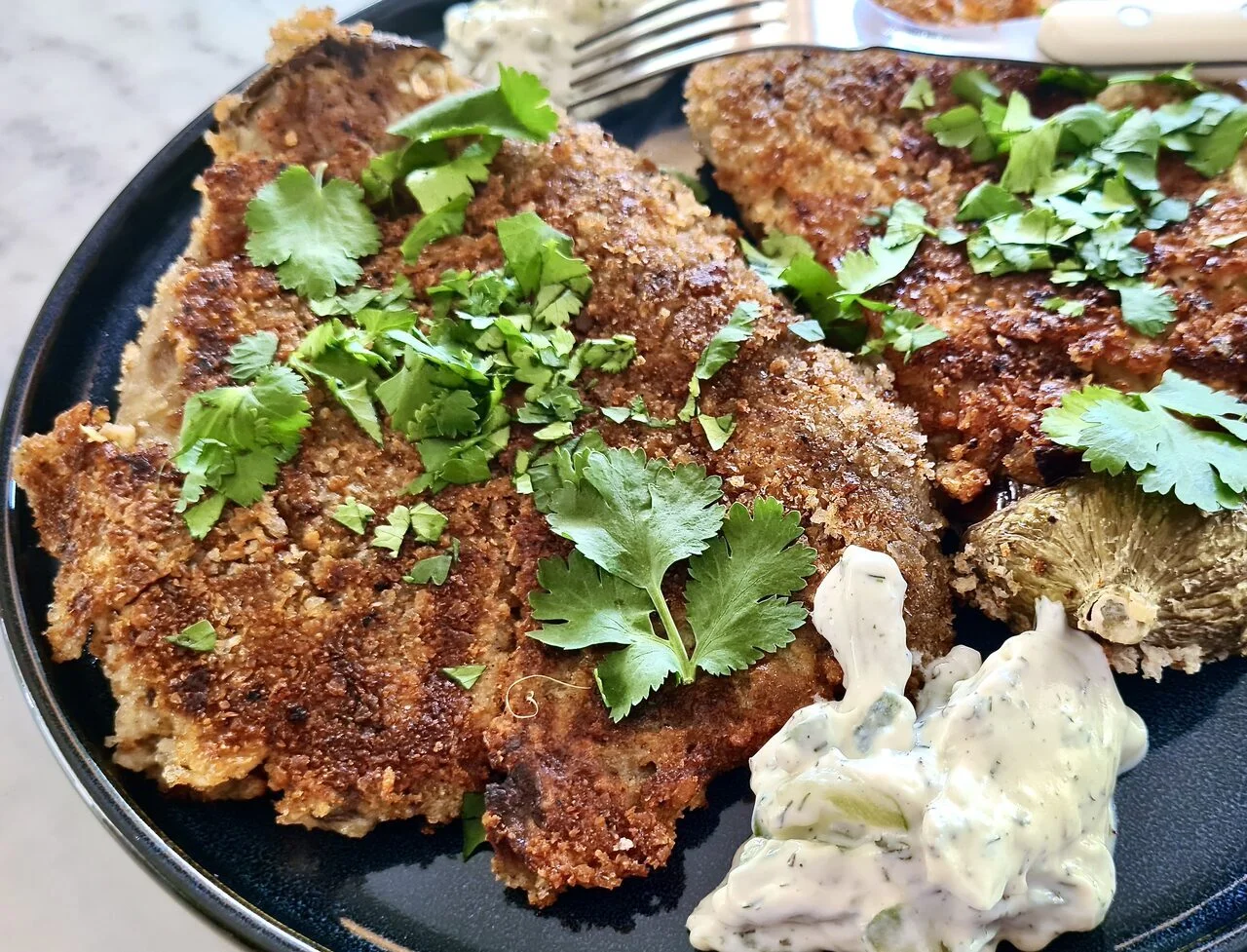 Aubergines comme un Schnitzel