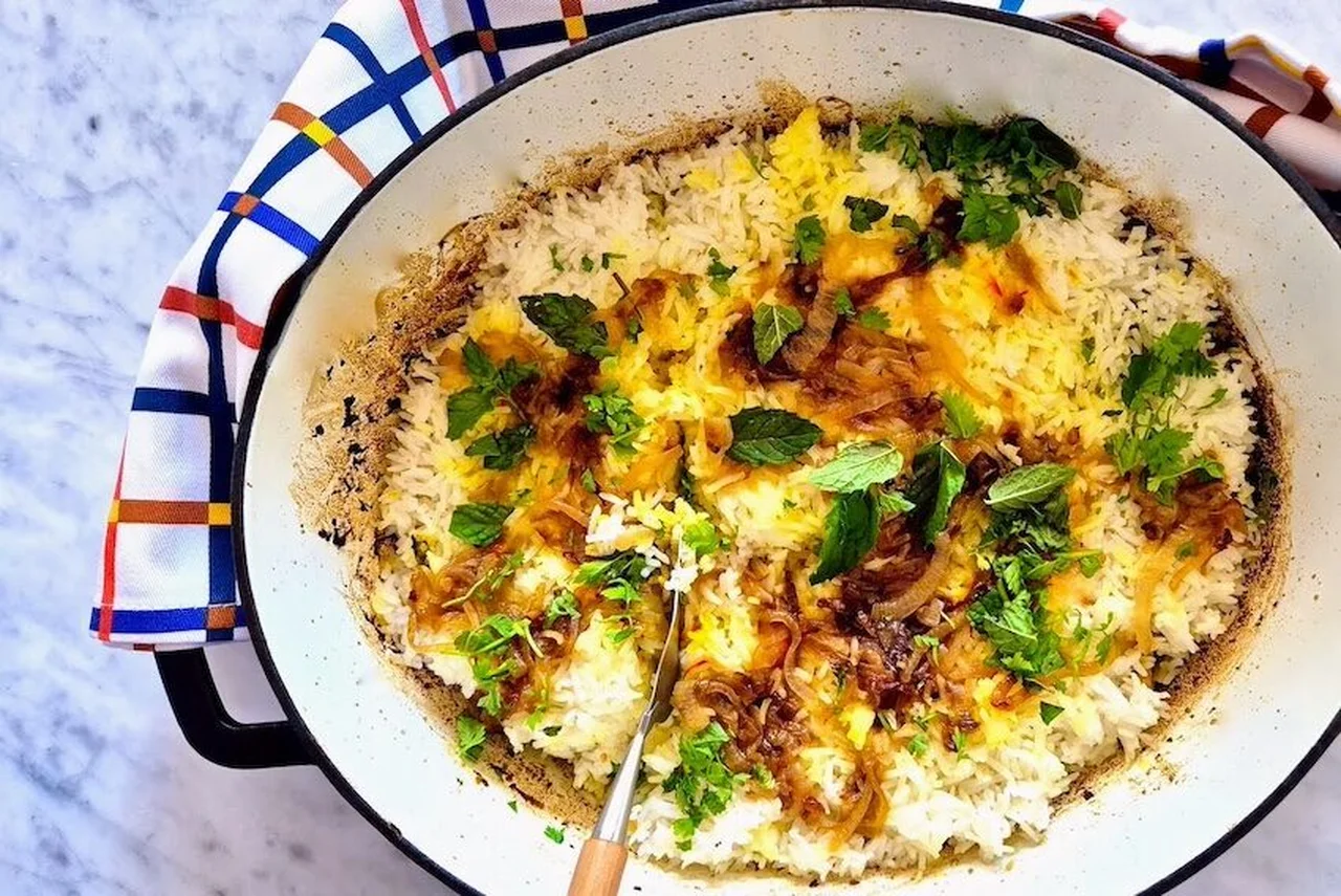 Biryani d'agneau au safran