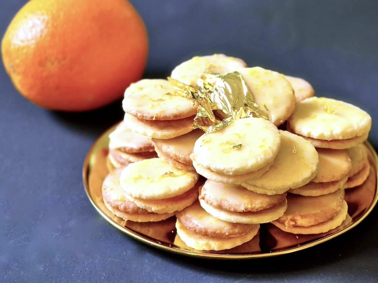 Biscuits à l'orange et à la pâte d'amande