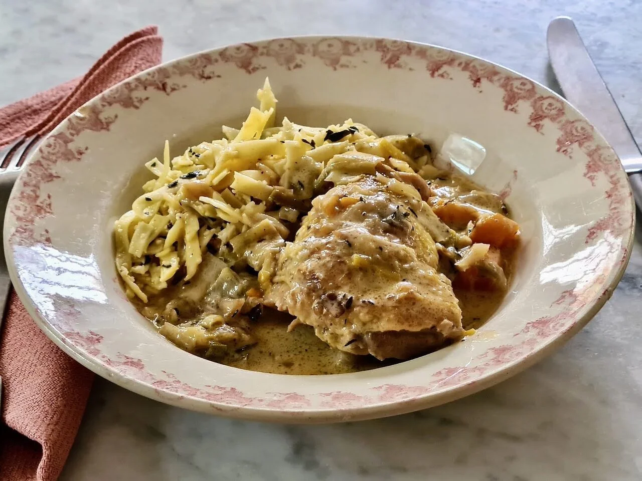 Blanquette de poulet à ma façon