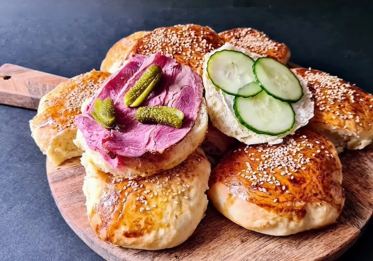 Buns à burger de l'hôtel Le Meurice
