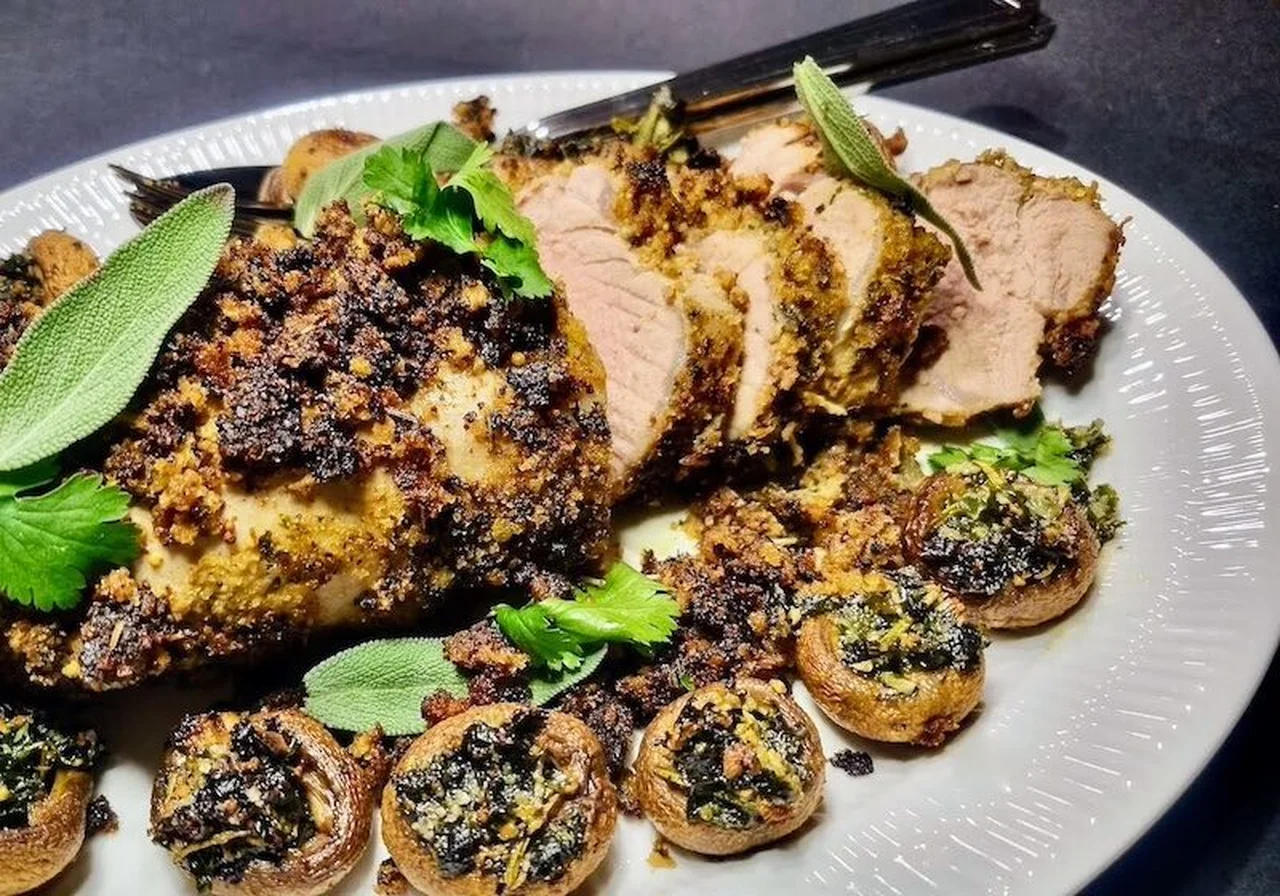 Filet mignon en croûte d'herbes