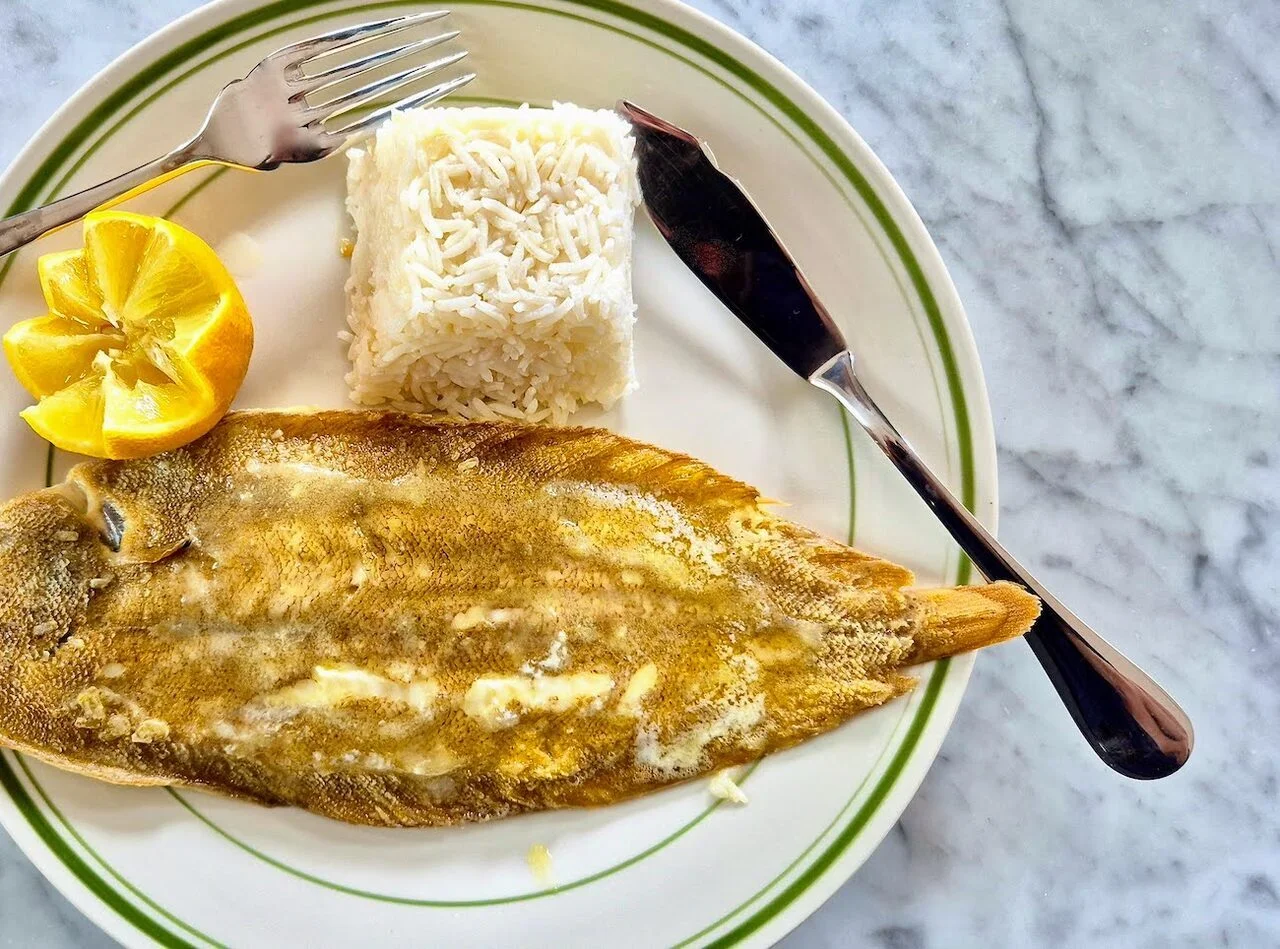 Sole meunière au four