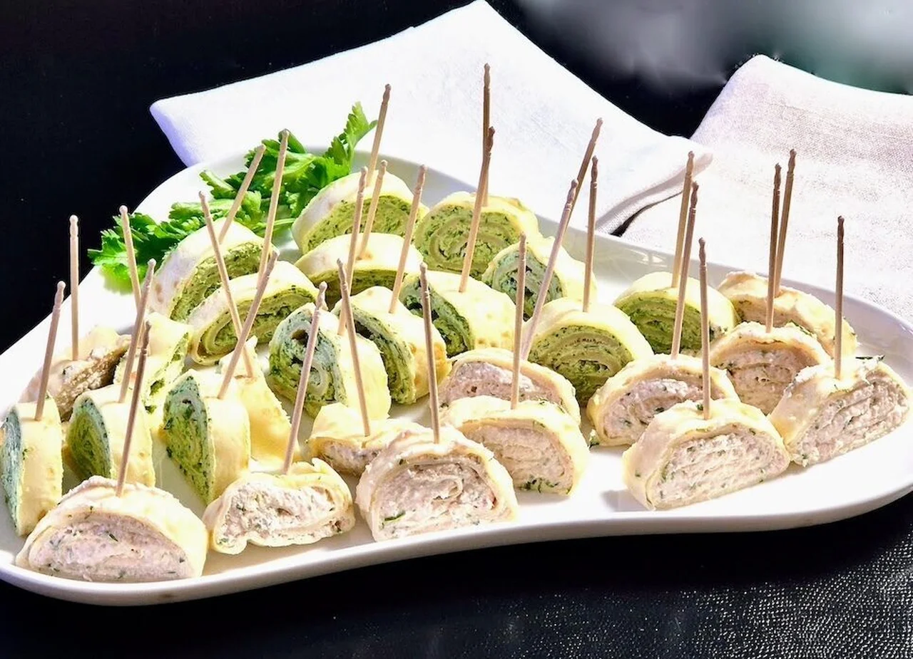 Sucettes de crêpes roulées