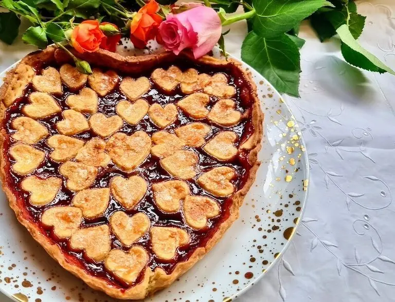 Tarte cœur de la Saint-Valentin