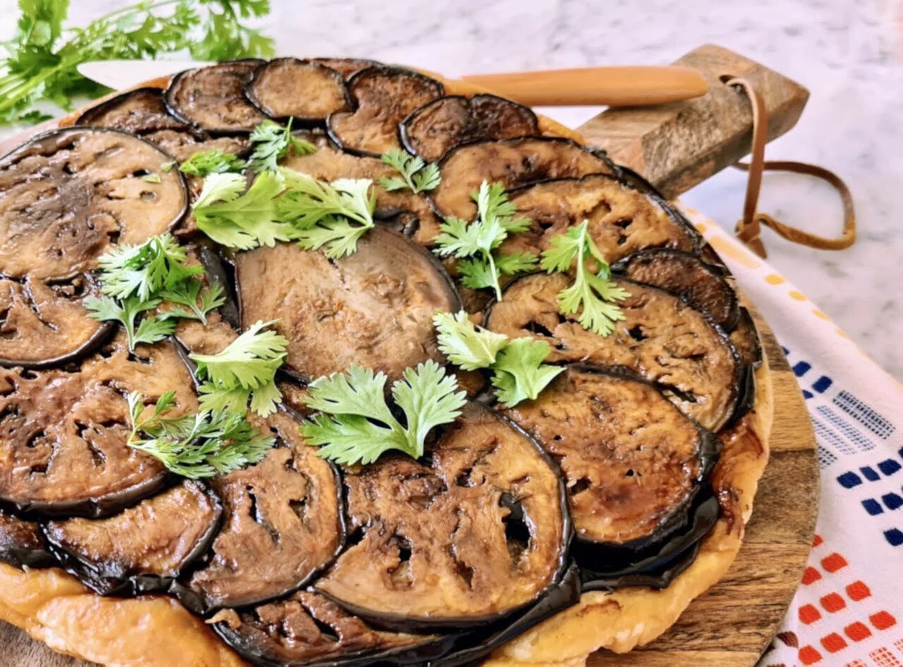 Tatin d'aubergines selon Cyril Lignac