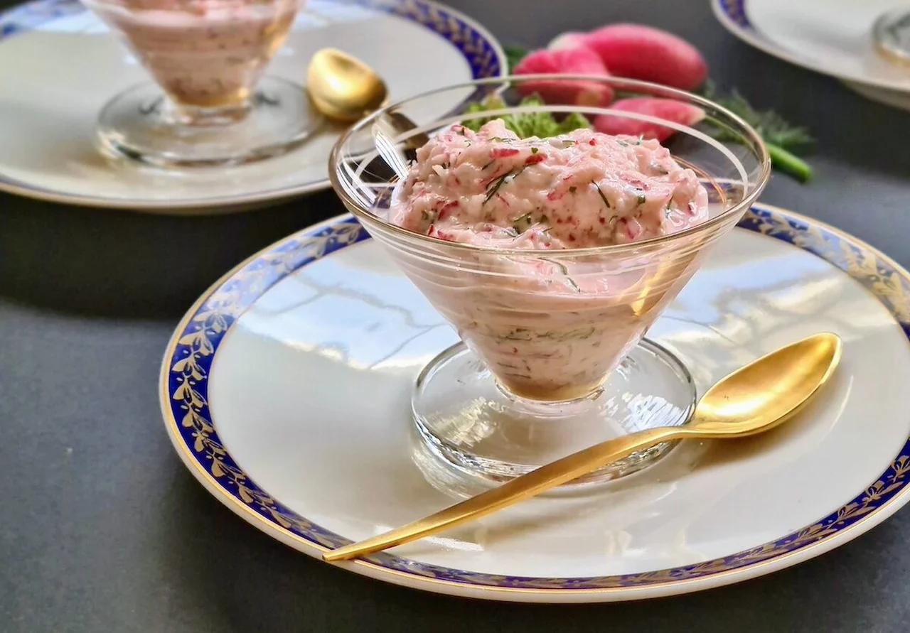Tzatziki de radis roses