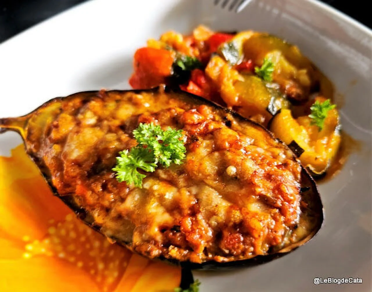 Aubergines farcies aux sardines