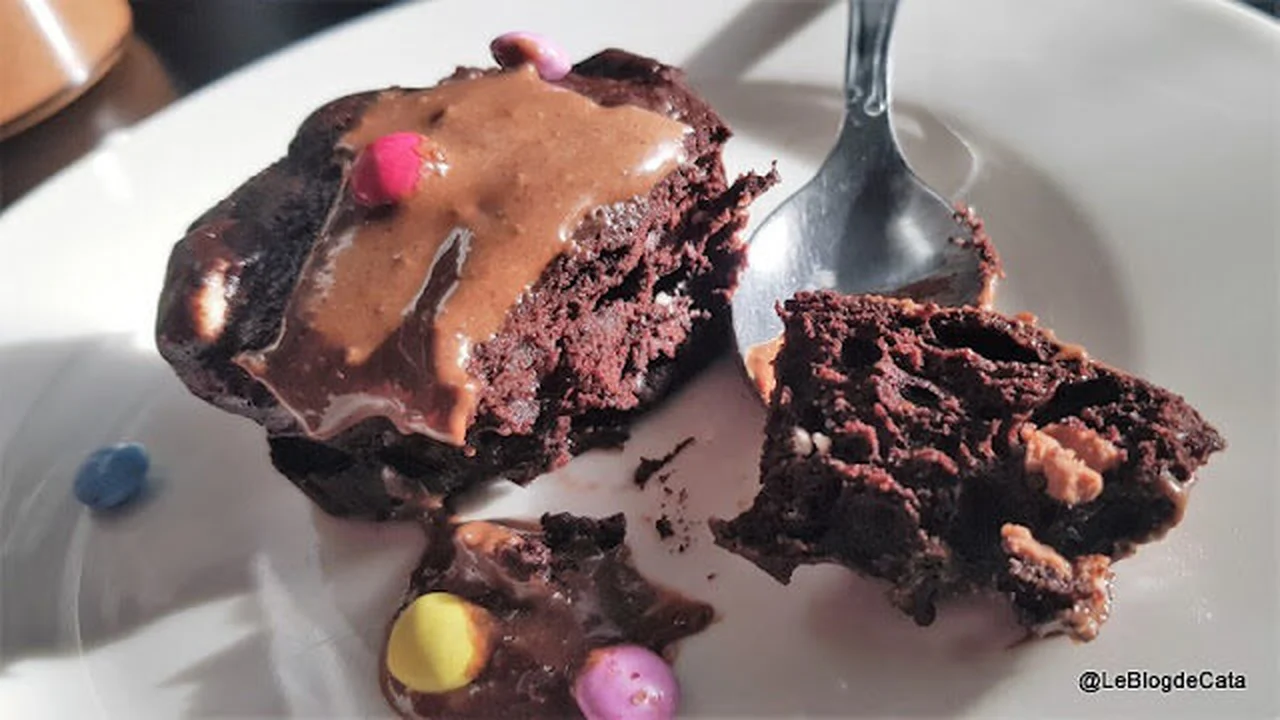 Cœur cake chocolat smarties au micro-onde