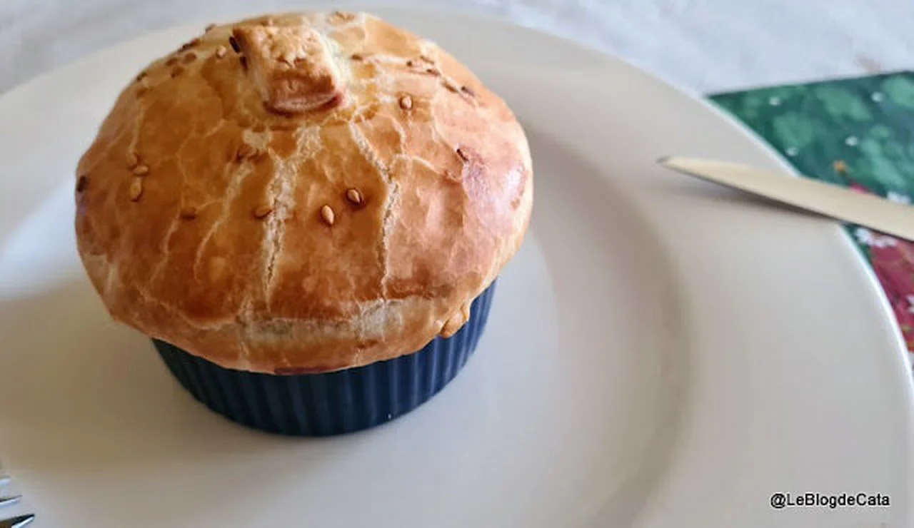 Dômes feuilletés au saumon et St Jacques