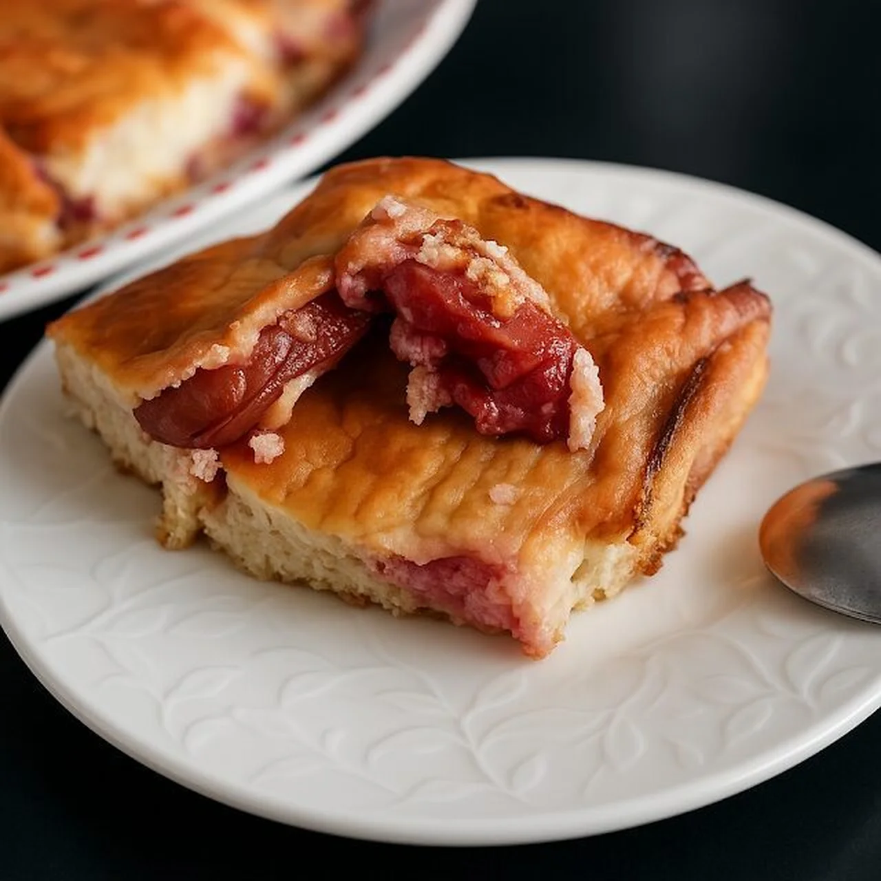 Gâteau à la ricotta et aux prunes
