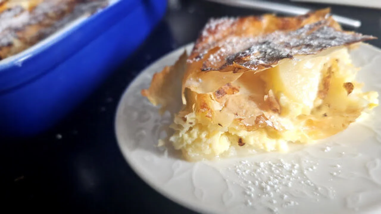 Gâteau aux poires et à la pâte filo