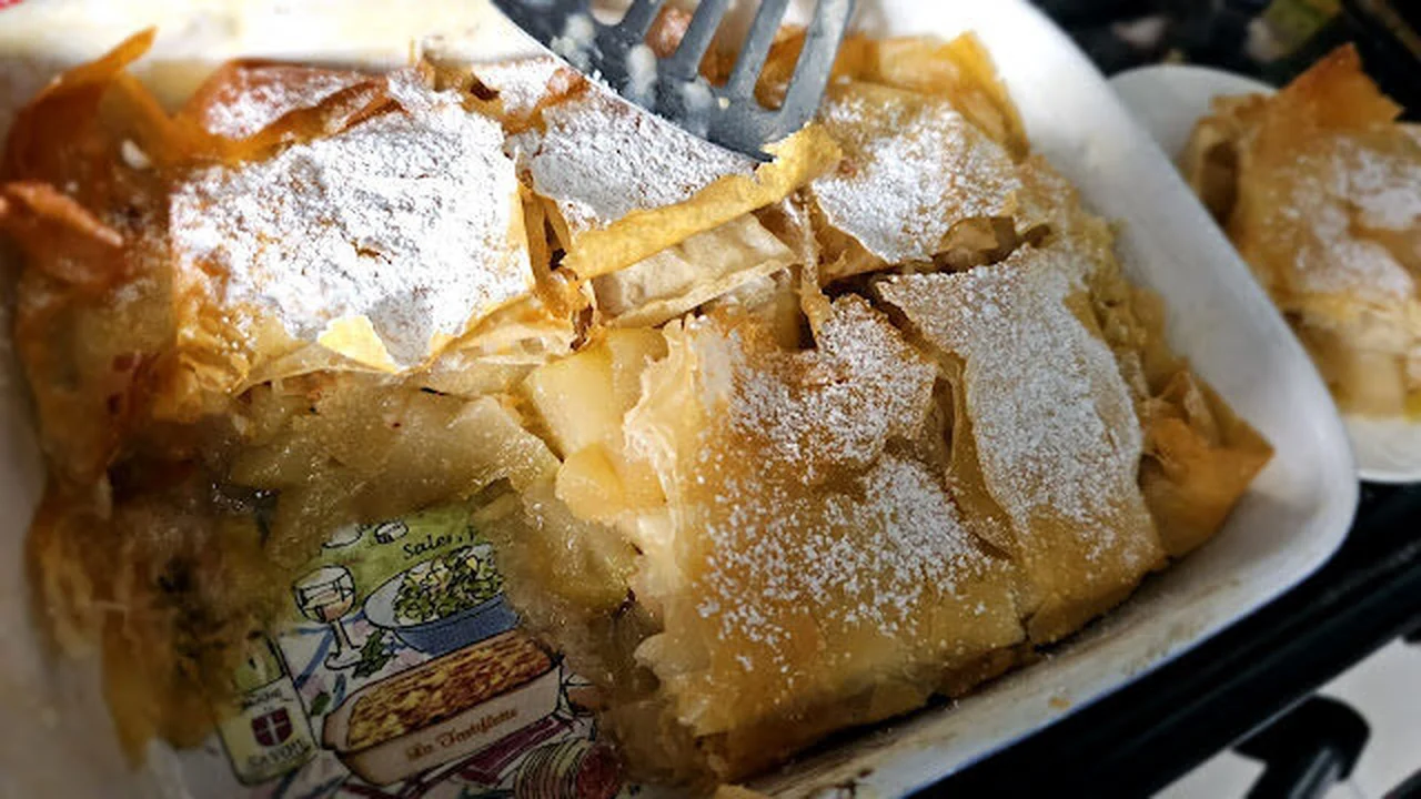 Gâteau croustillant aux poires