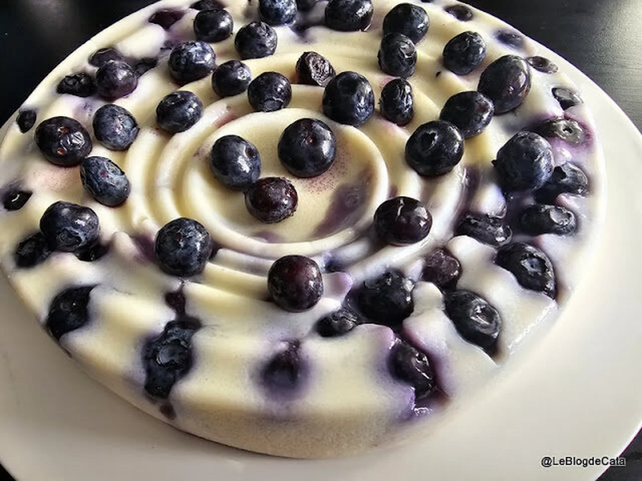 Gâteau de semoule aux myrtilles