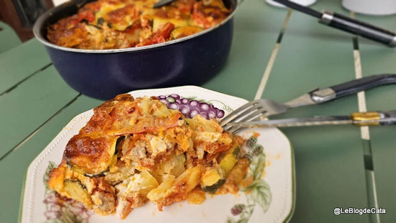 Moussaka de courgettes et pommes de terre