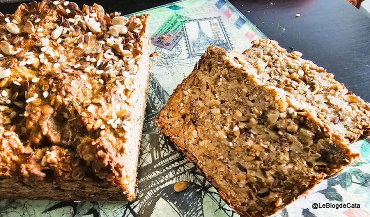Pain à la courgette, farine Energus 10 et flocons d'avoine