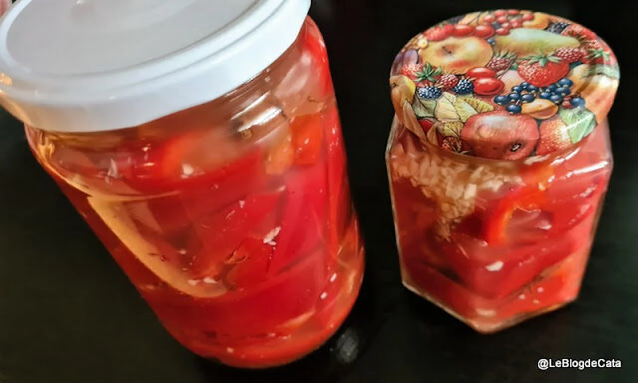 Pickles de poivrons rouges