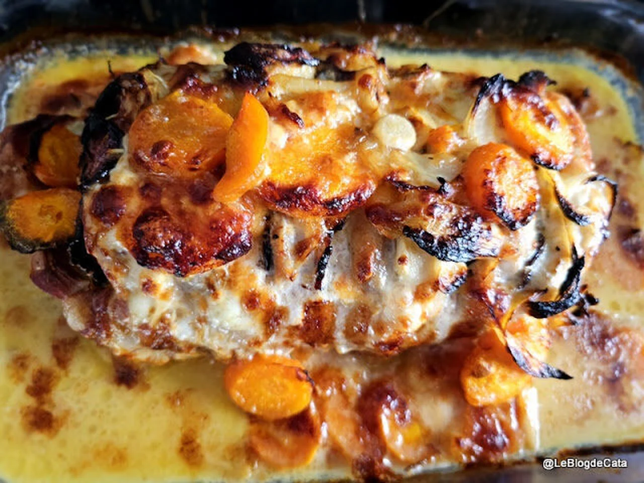 Rôti de porc Orloff au bacon fumé et raclette