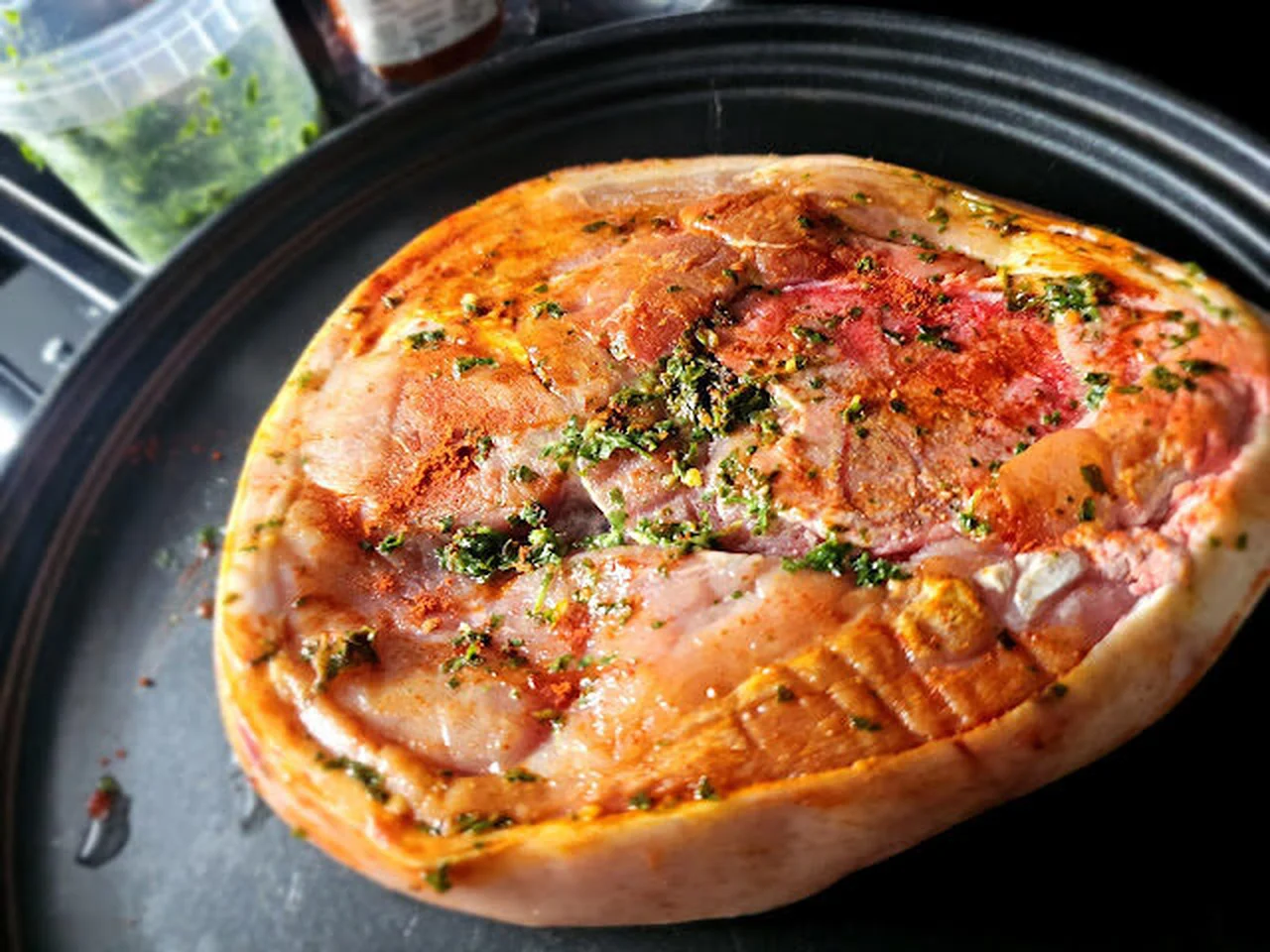 Rouelle de porc au paprika fumé