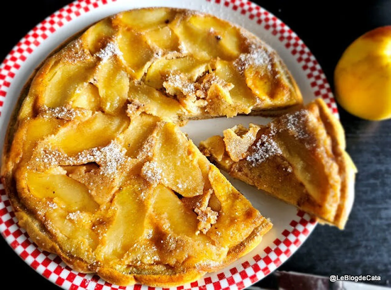 Tarte renversée pommes, noisettes