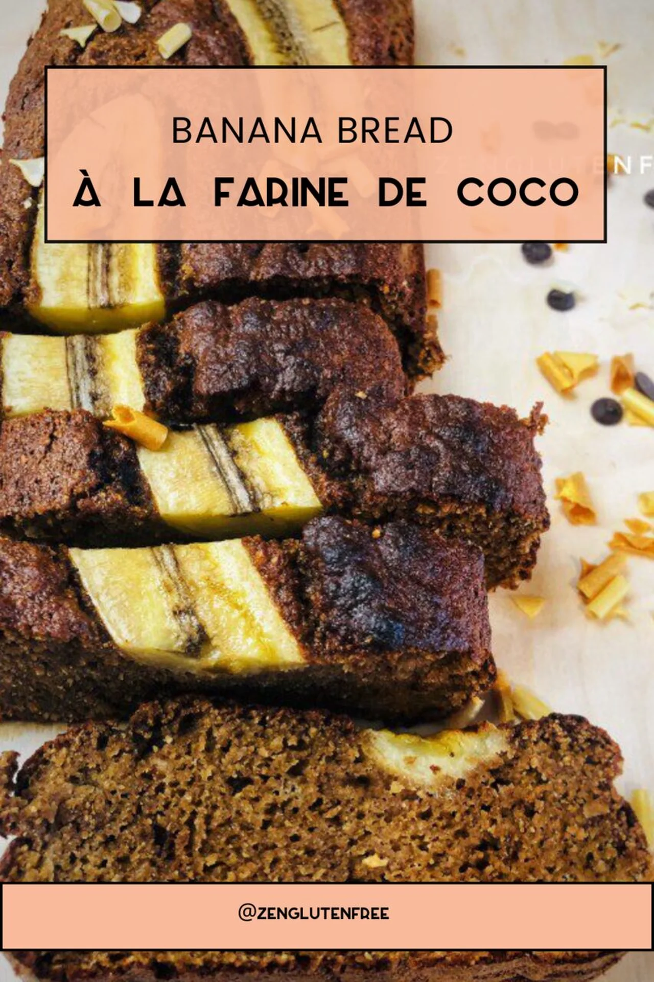 Banana Bread à la farine de coco sans gluten