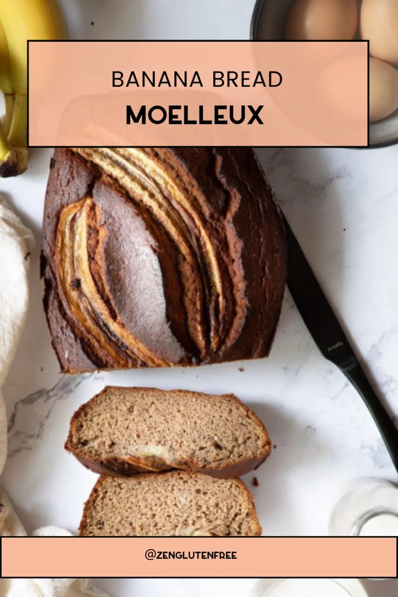 Banana bread moelleux sans gluten