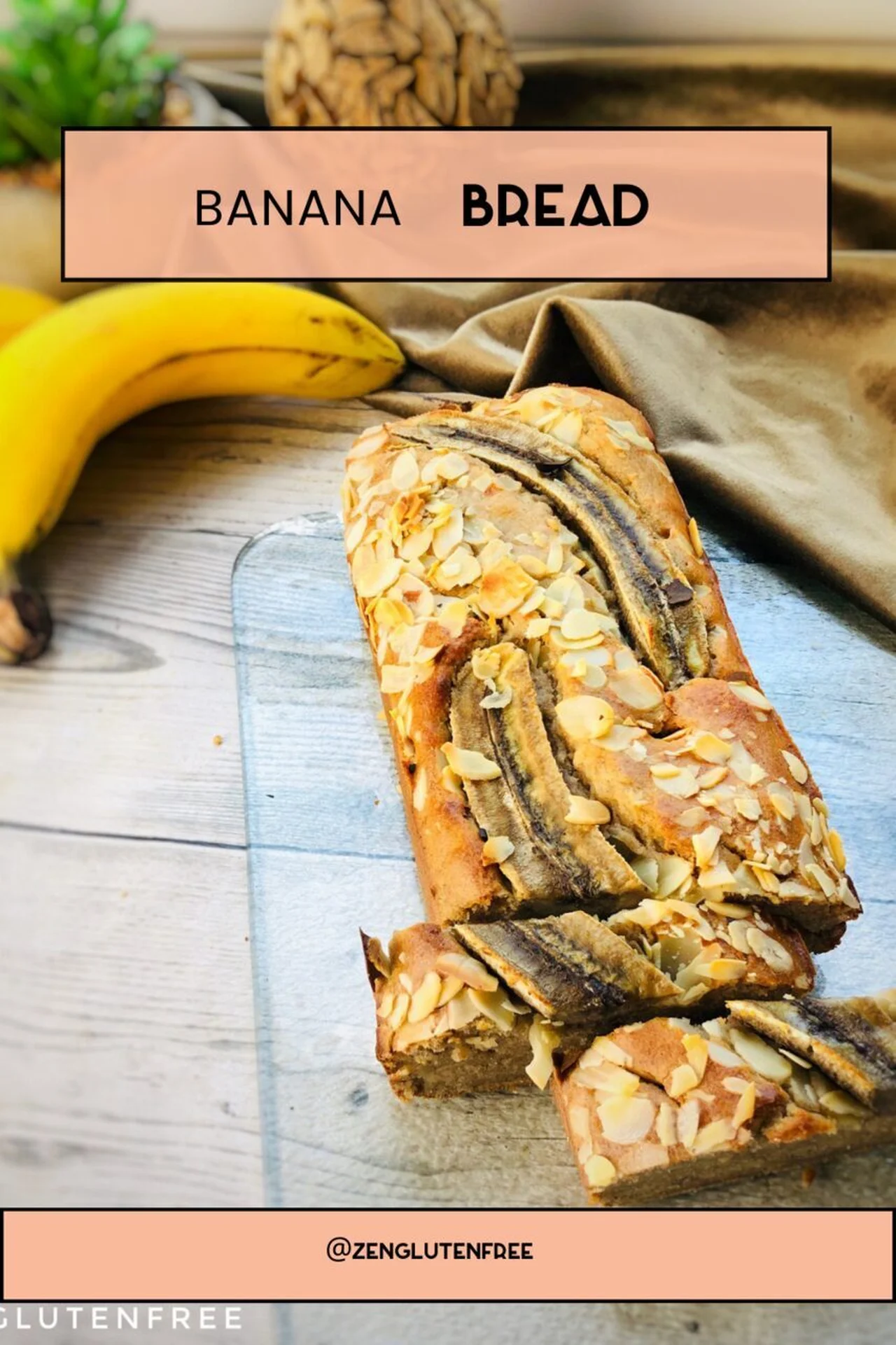 Banana bread sans œufs, sans gluten