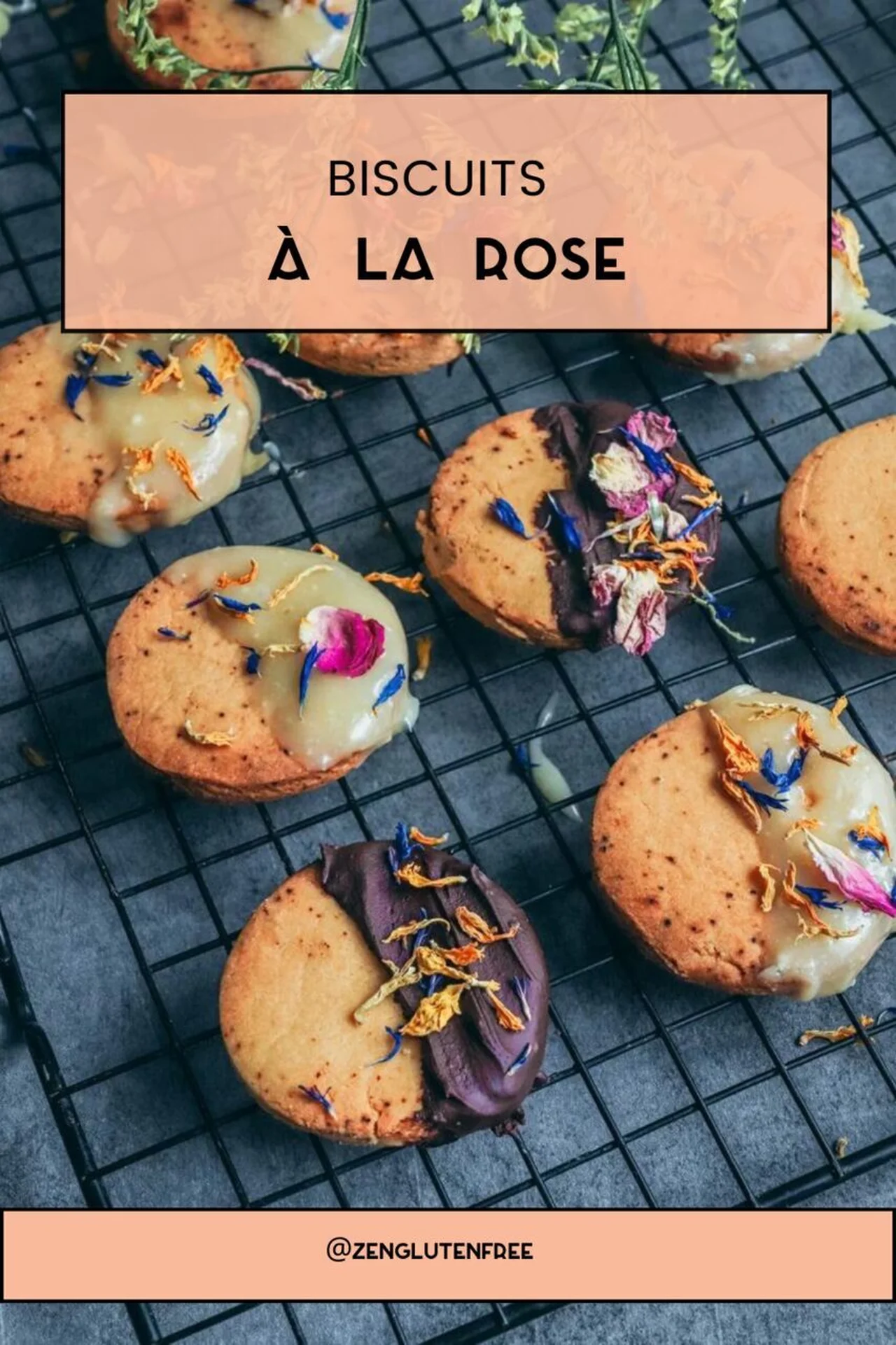 Biscuit à la rose sans gluten