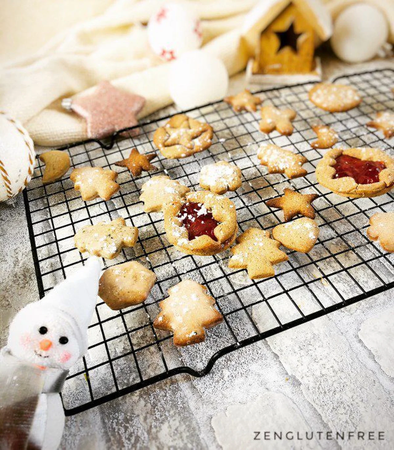 Biscuits de noël au sarrasin sans gluten