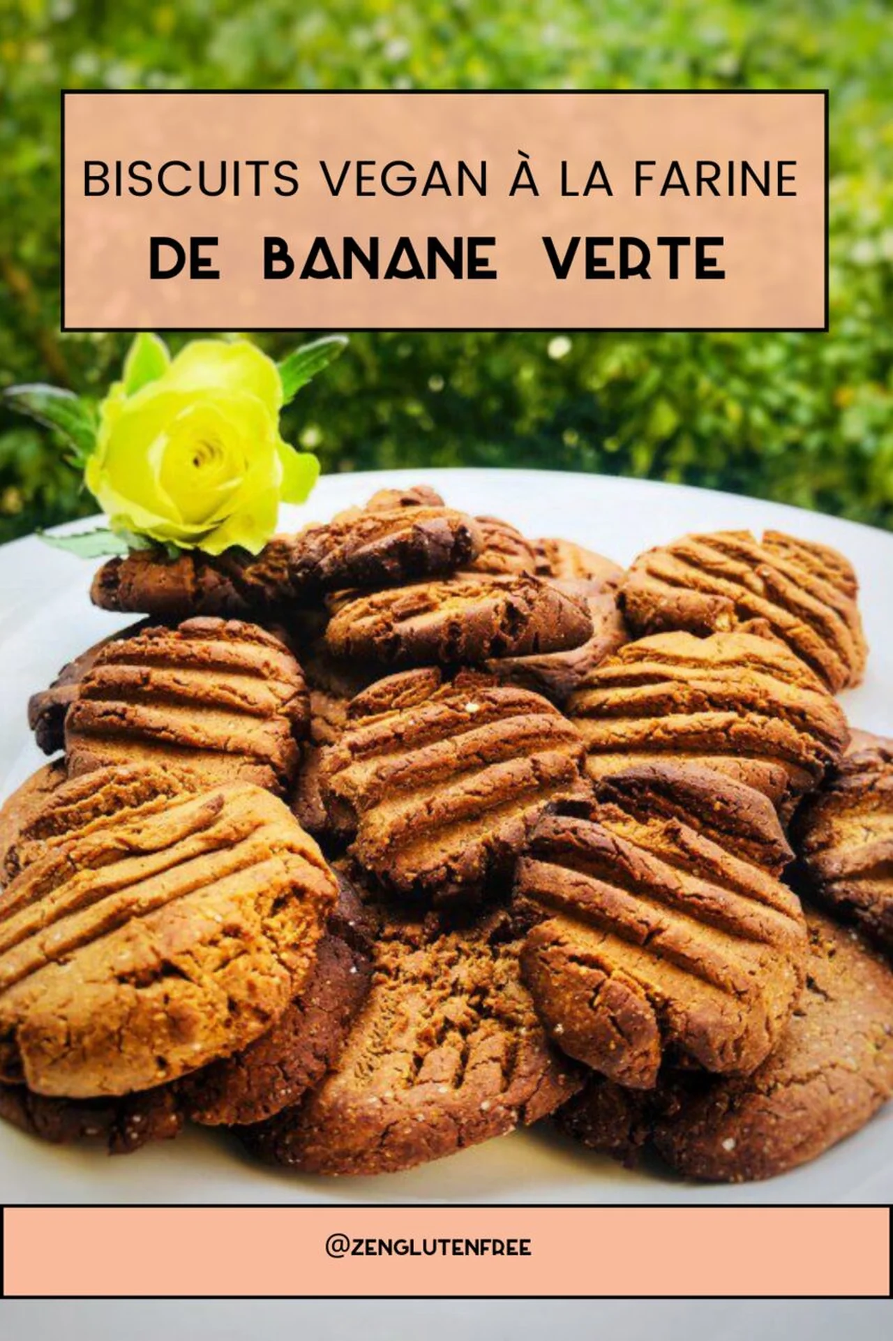 Biscuits vegan farine de banane verte