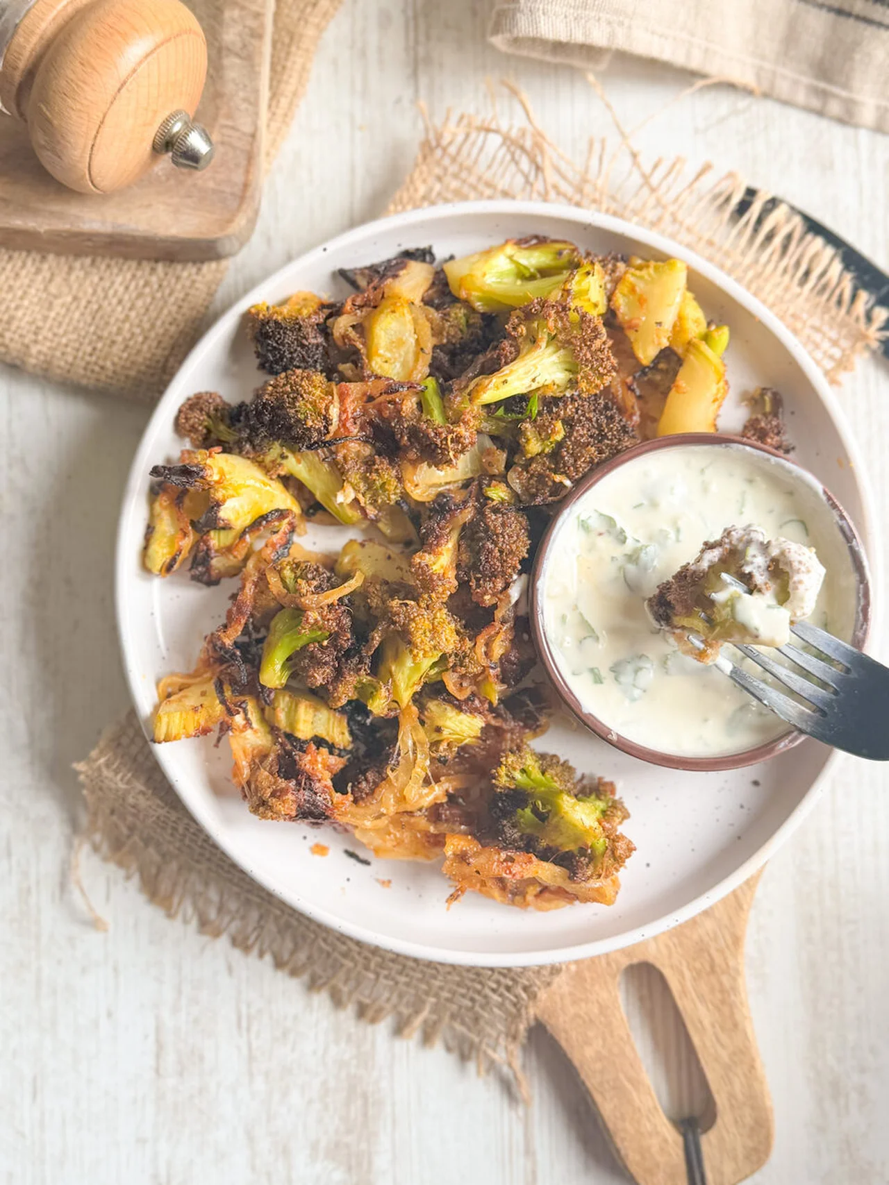 Brocoli rôtis au parmesan