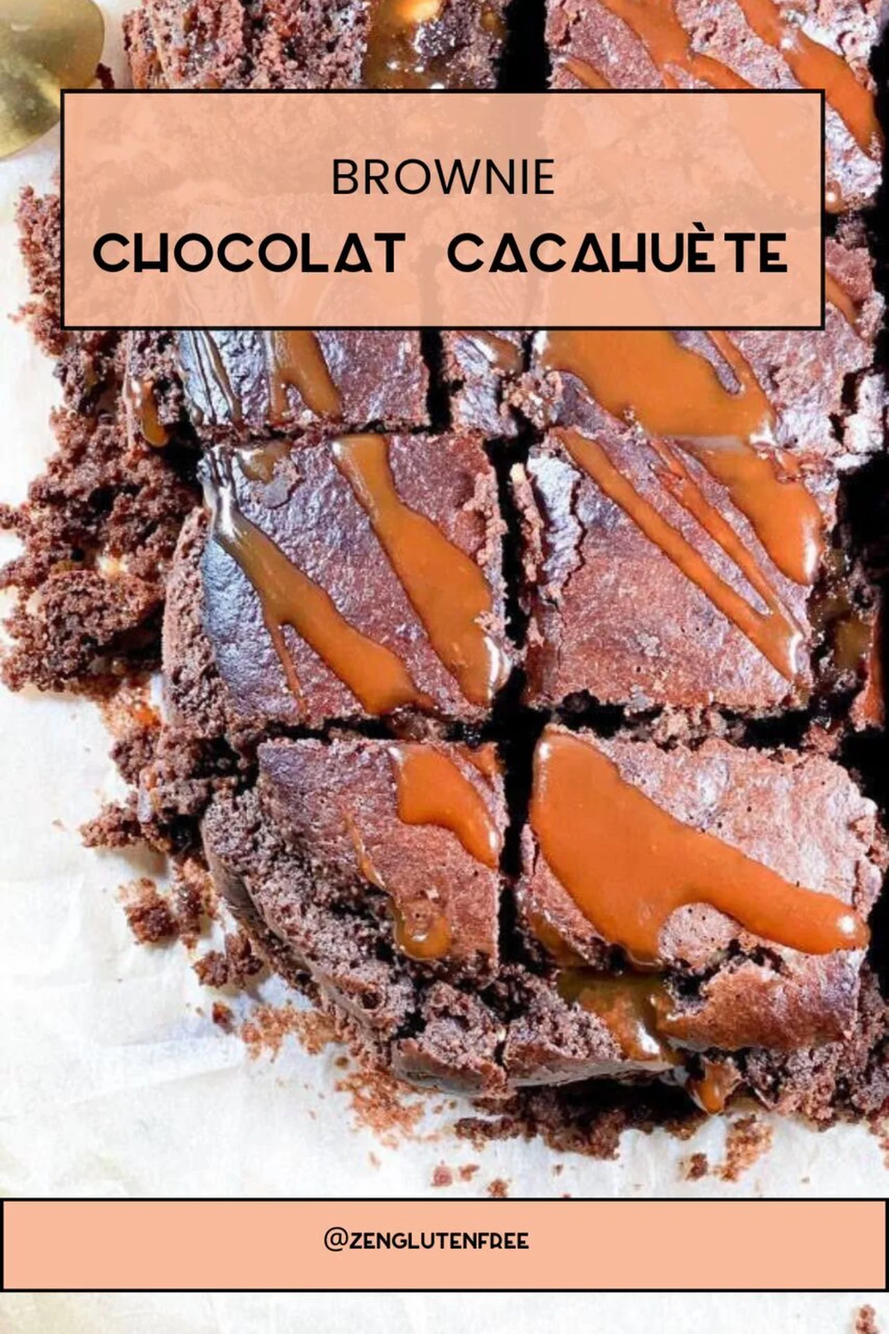 Brownie chocolat cacahuète sans gluten