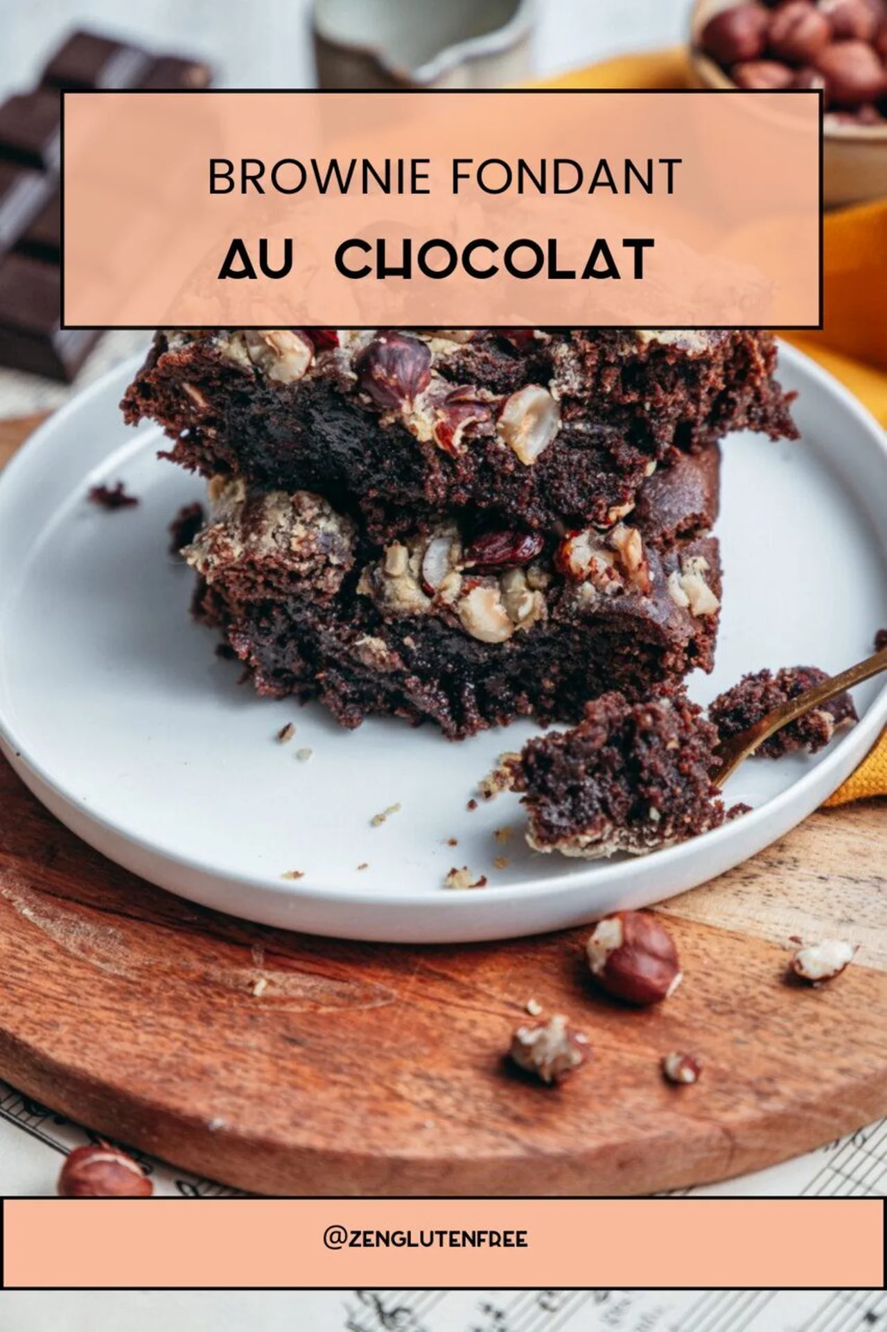 Brownie fondant au chocolat sans gluten
