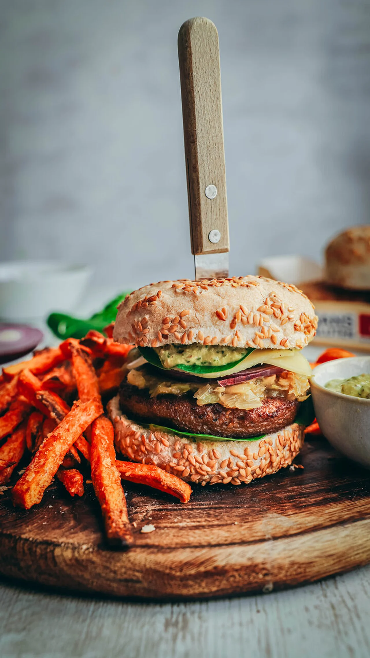 Burger végétarien sans gluten