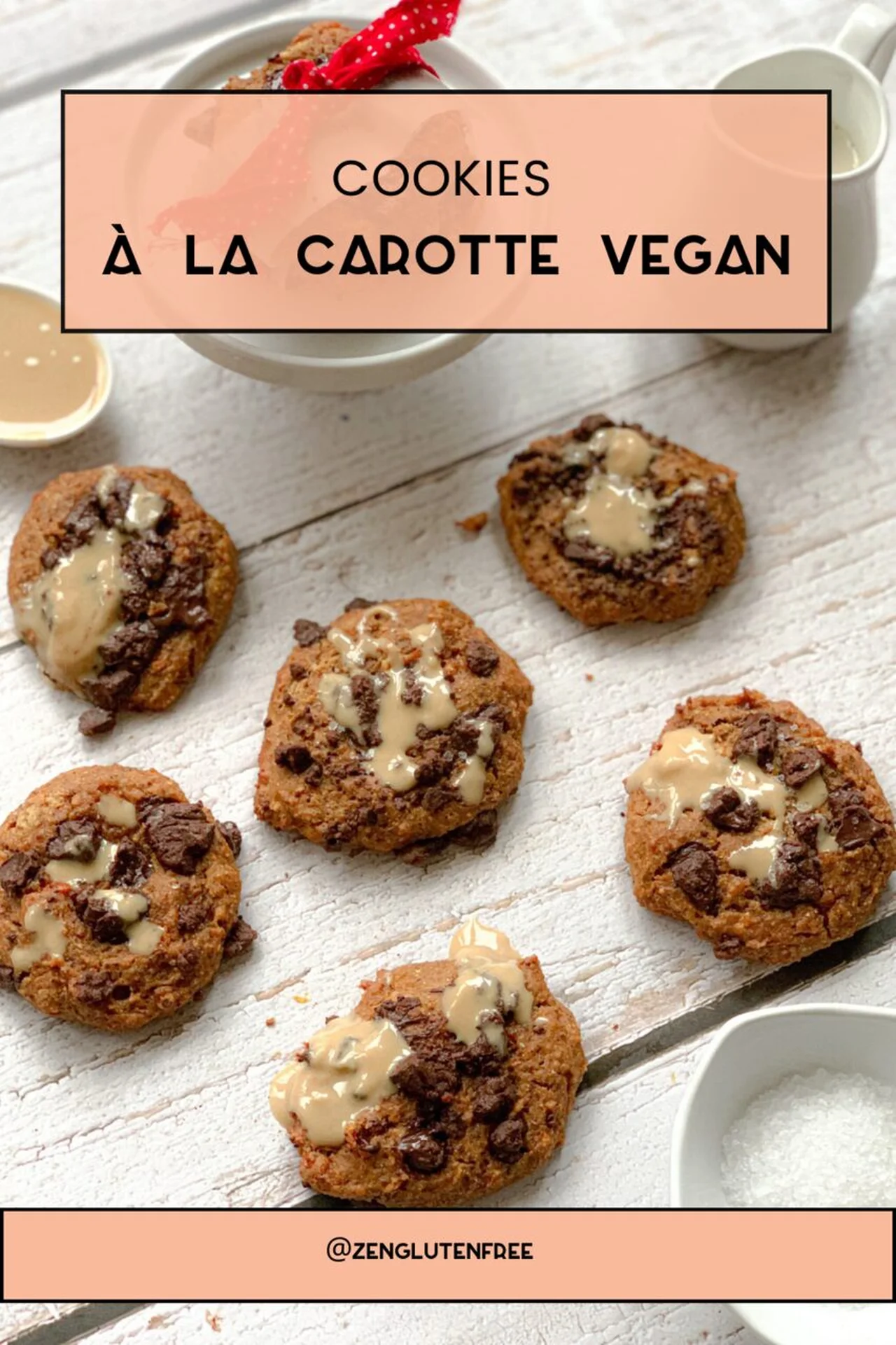 Cookies à la carotte vegan et sans gluten