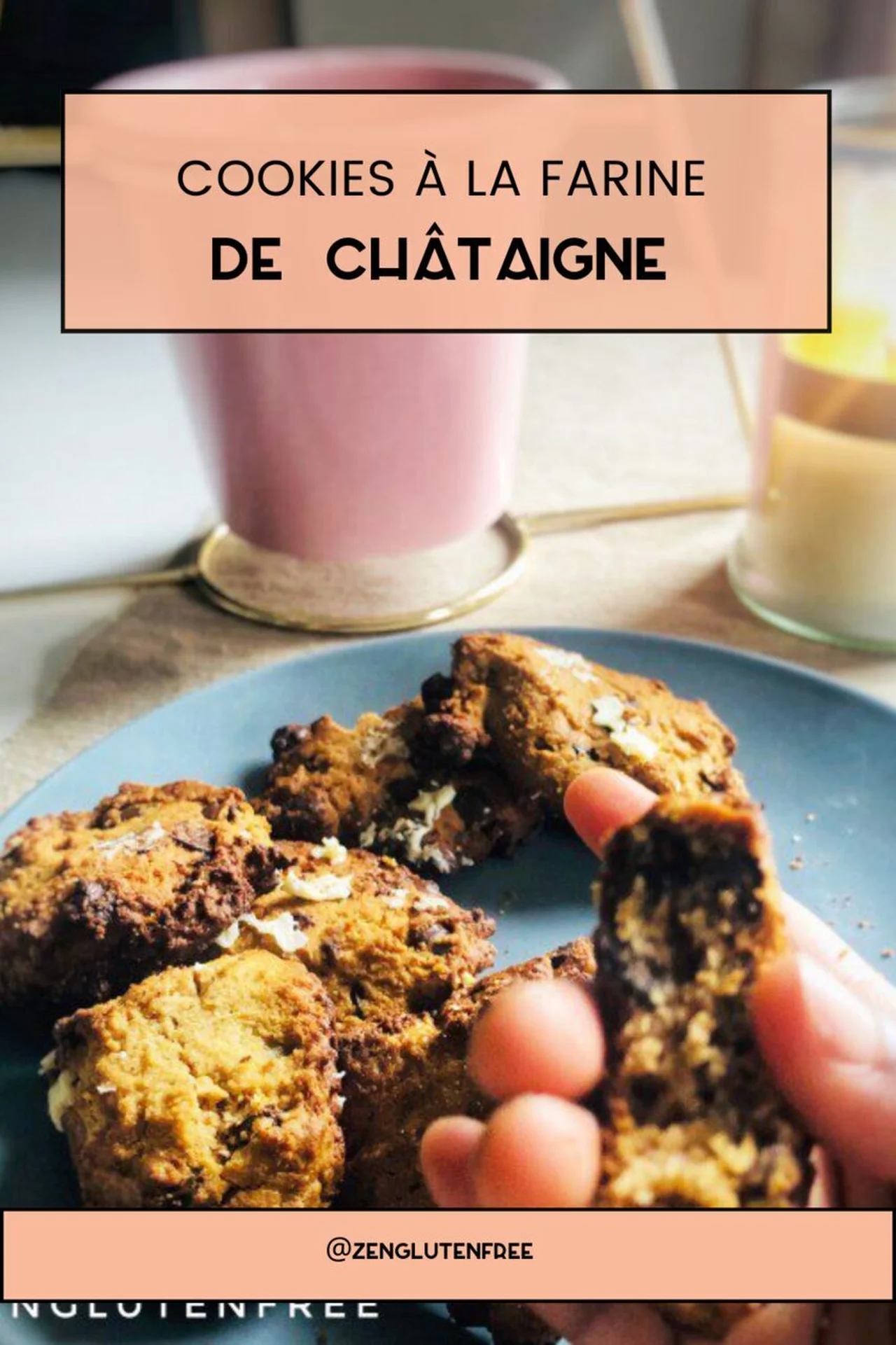 Cookies à la farine de châtaigne sans gluten