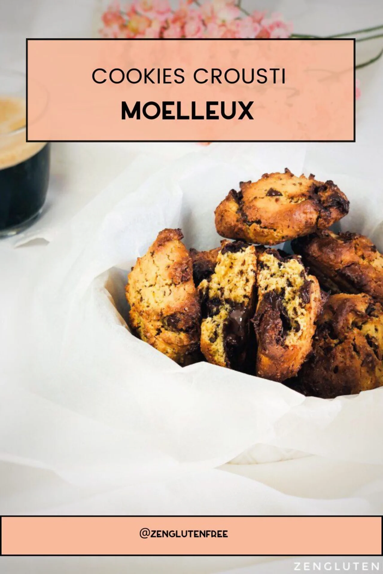 Cookies crousti-moelleux sans œufs sans gluten