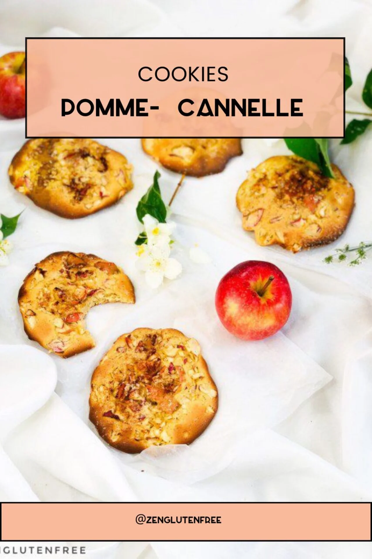 Cookies pomme cannelle sans gluten