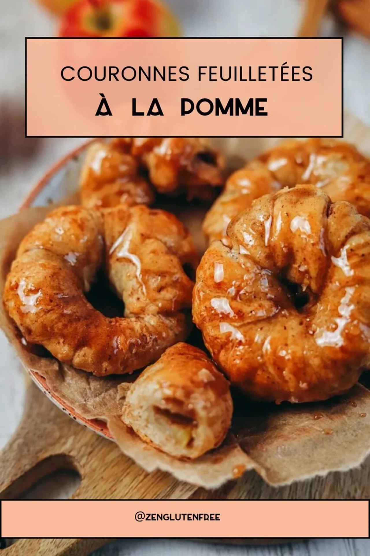 Couronnes feuilletées à la pomme