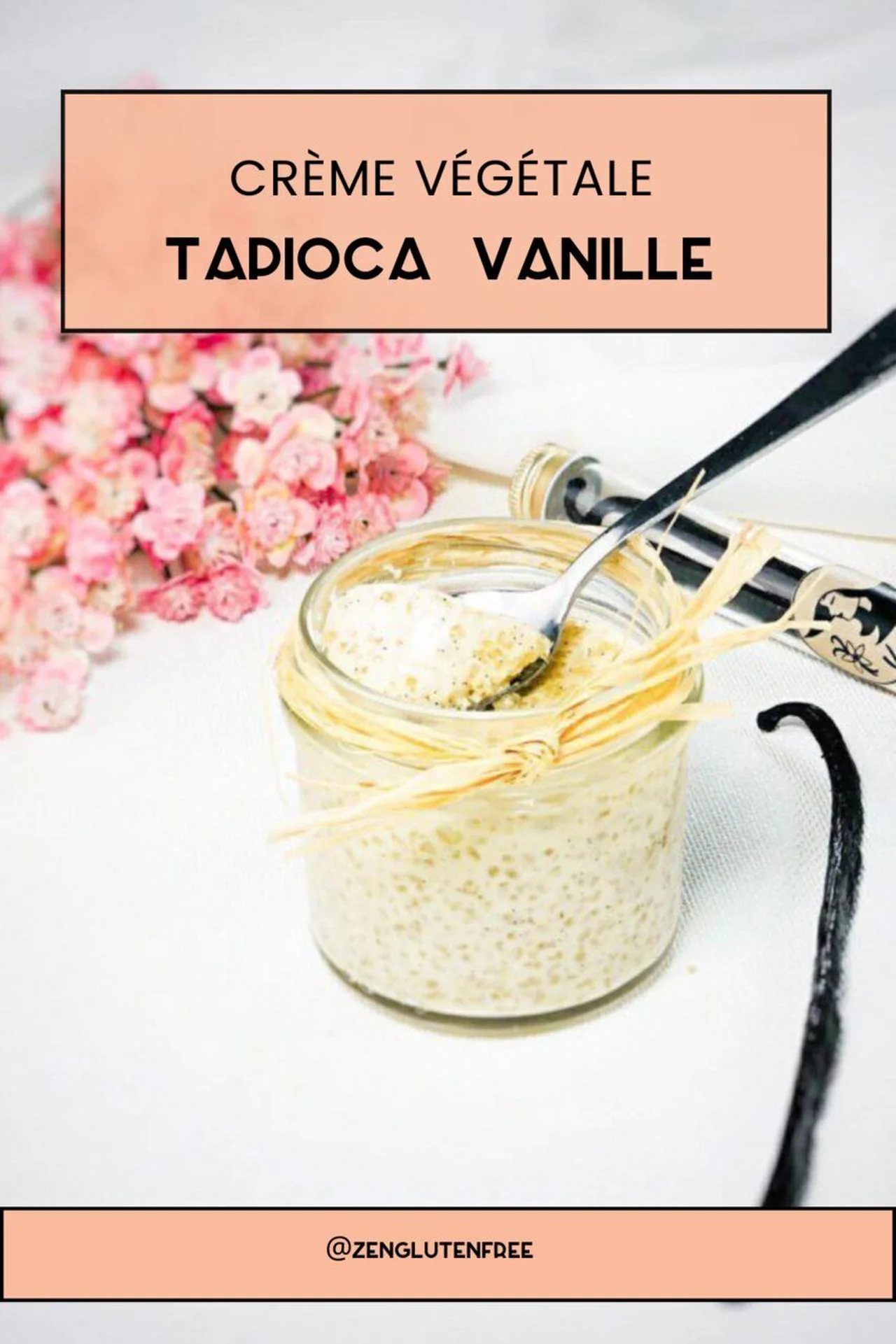 Crème végétale tapioca vanille