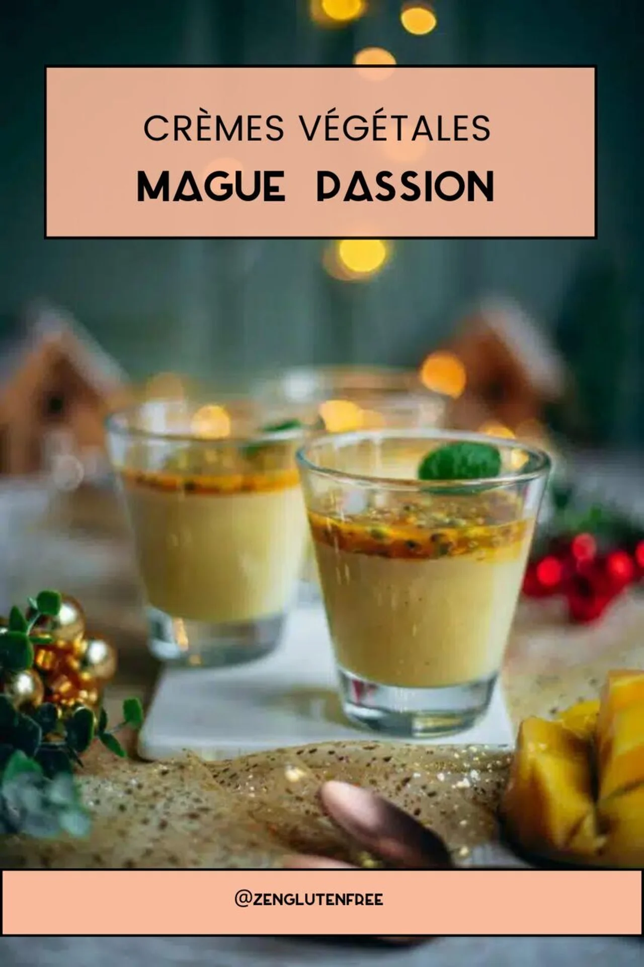 Crèmes végétales mangue passion