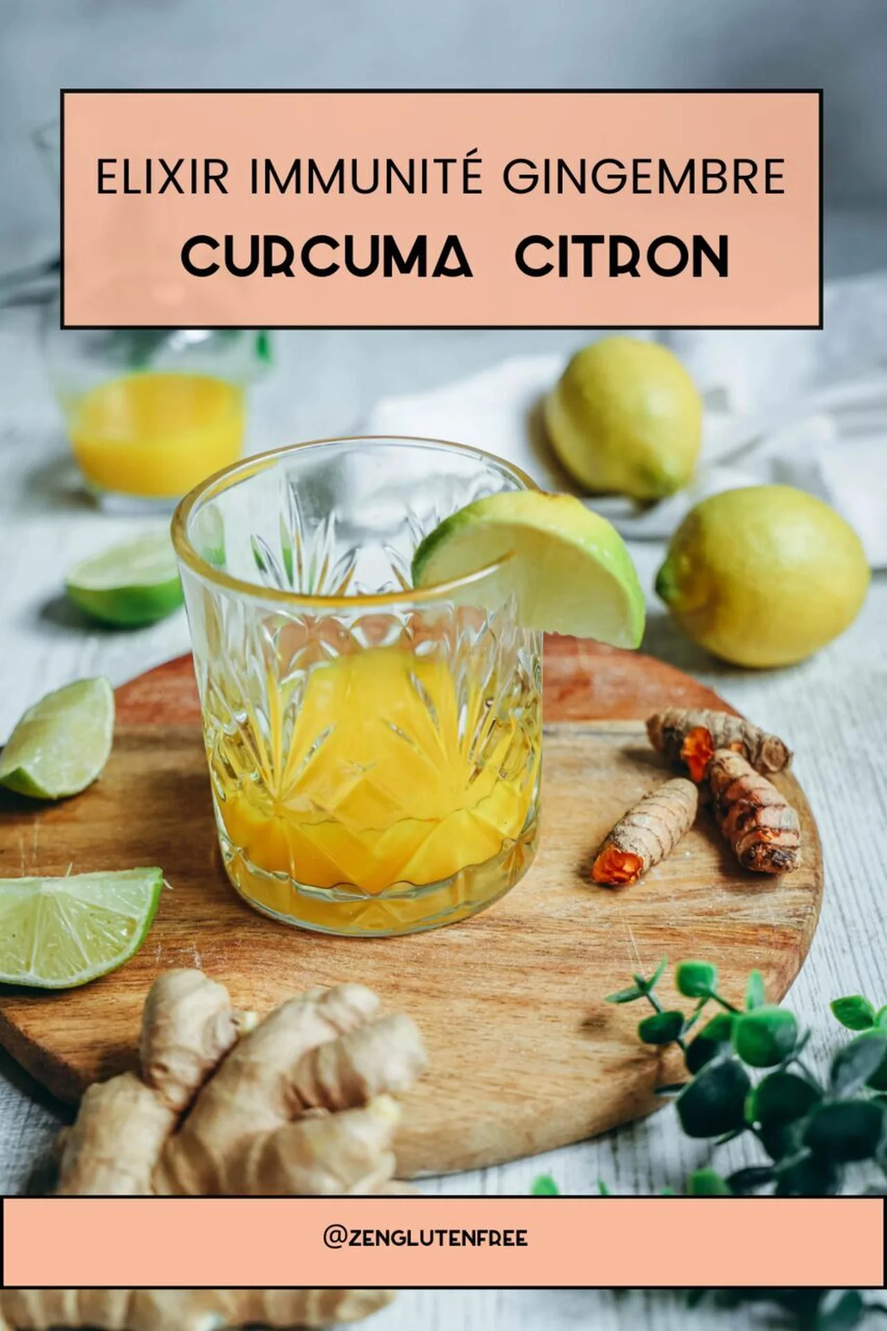 Elixir immunité gingembre curcuma citron