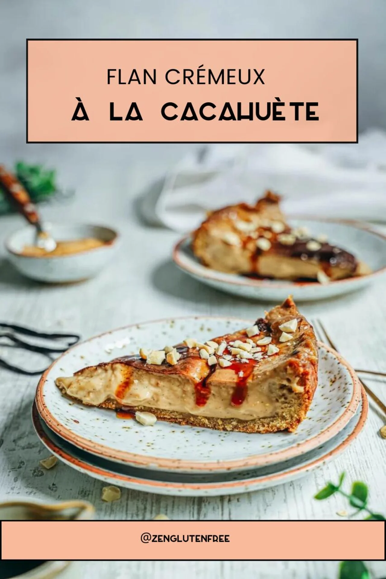 Flan crémeux à la cacahuète