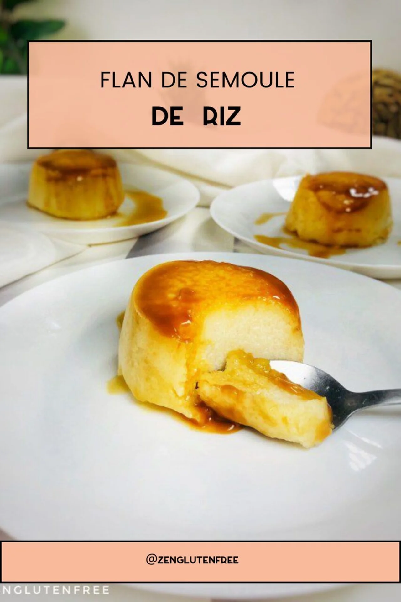 Flan de semoule de riz sans gluten
