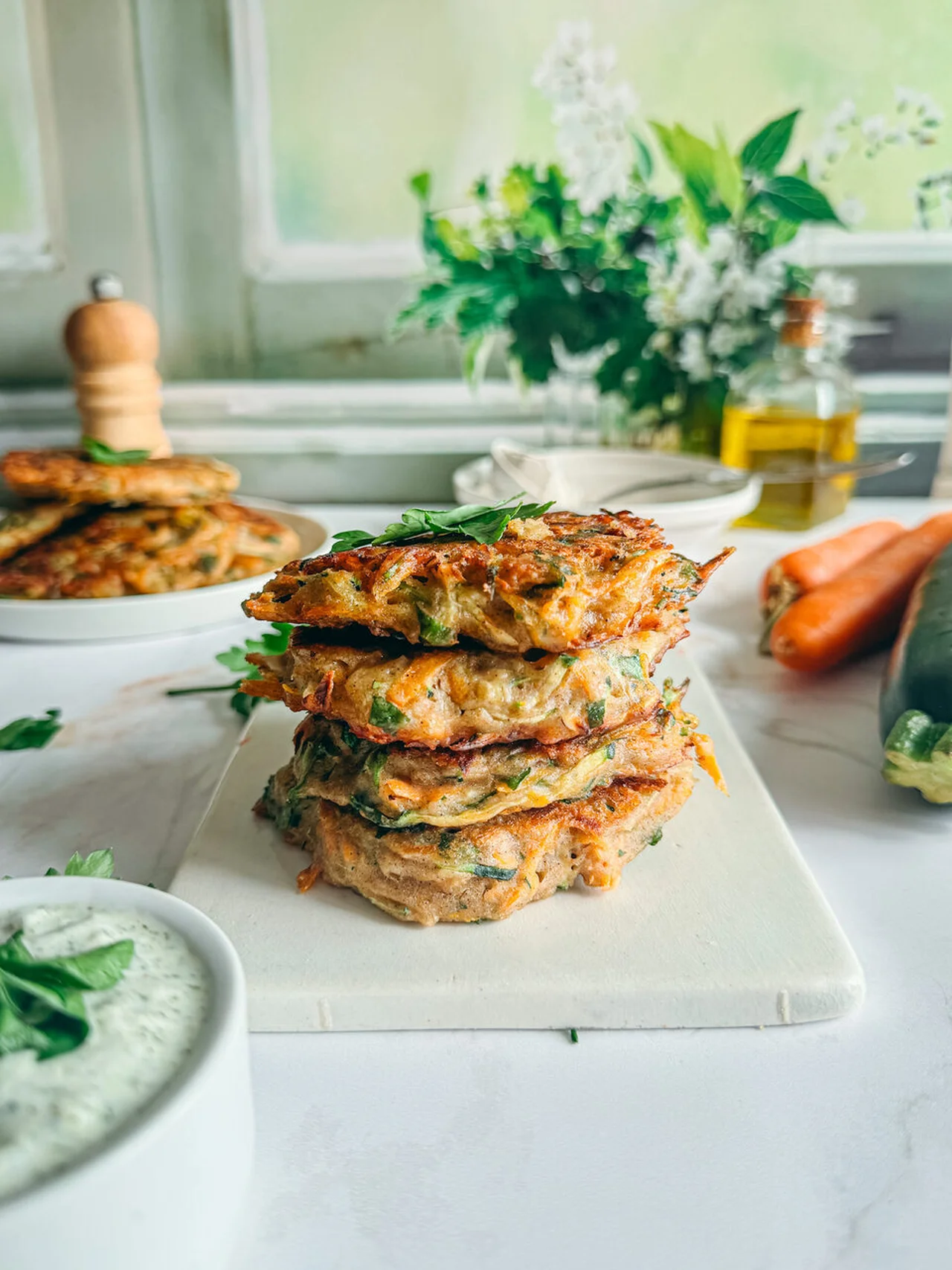 Galettes de légumes au sarrasin sans gluten